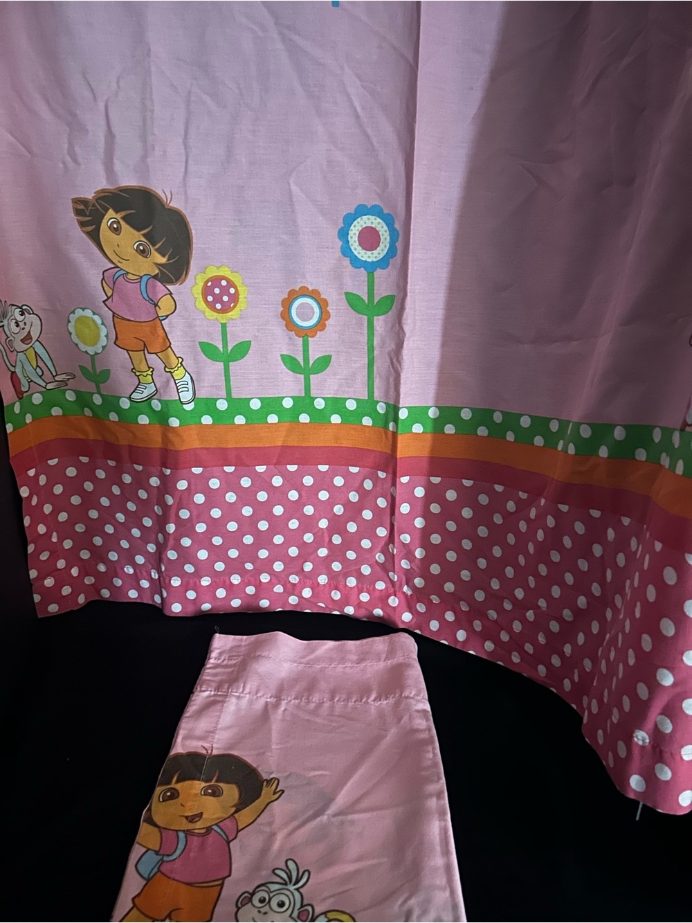 NICKELODEON Dora The Explorer Pillowcase Curtain Panel one each